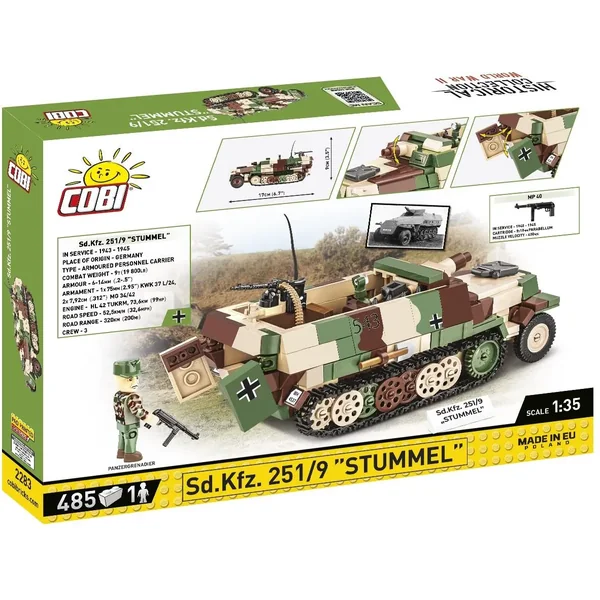 COBI - Klocki Sd.Kfz.251/9 "Stummel" (COBI-2283) - zdjęcie 2