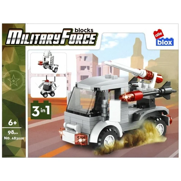 AlleBlox - Klocki konstrukcyjne Wojsko ALLEBOX (521017)