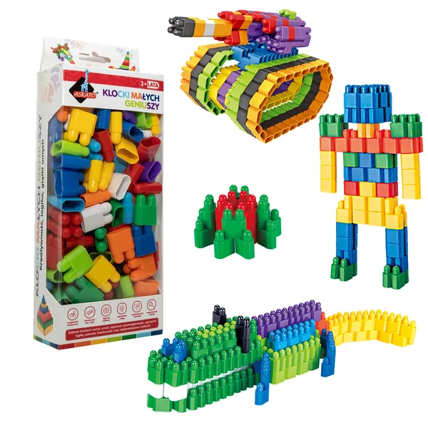 ASKATO - Klocki Małych Geniuszy Cegiełki (498El.) - zdjęcie 2