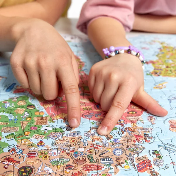 Bright Junior Media - Puzzle Odkrywcy Mapa świata 300 elementów (684723) - zdjęcie 5
