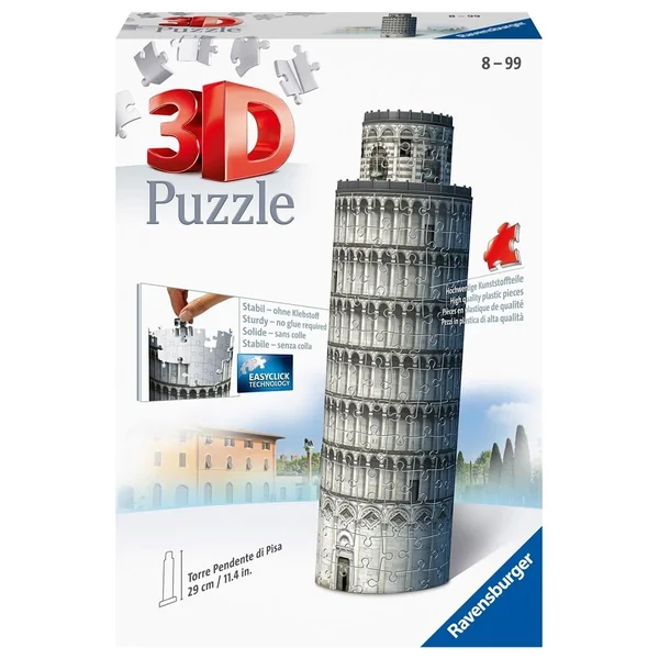 Ravensburger - Puzzle 3D Budynki: Krzywa Wieża w Pizie (125579)