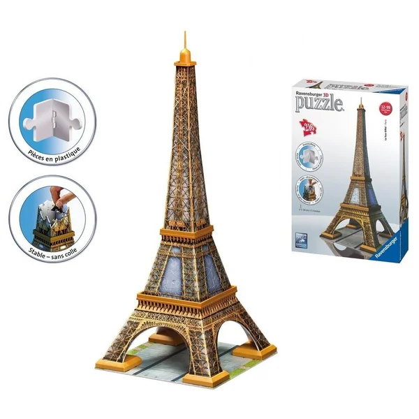 Ravensburger - Puzzle 3D Wieża Eiffla (244977) - zdjęcie 2