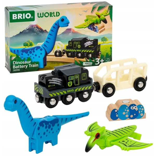Ravensburger - Brio Dino Pociąg na baterie (598415) - zdjęcie 2