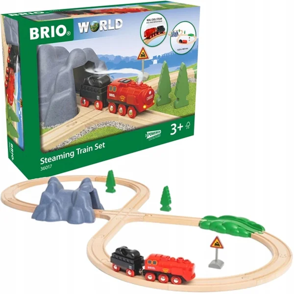 Ravensburger - Brio Zestaw z kolejką na parę na baterie (36014) - zdjęcie 2