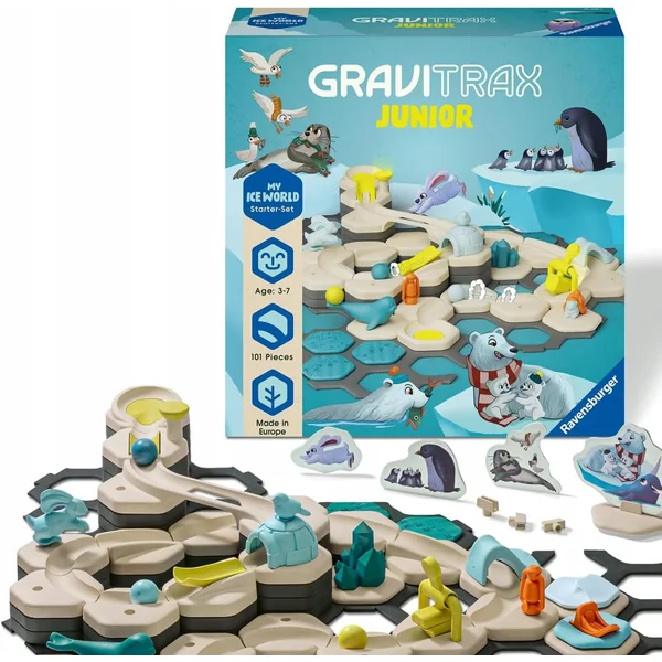 Ravensburger - Gravitrax Junior - zestaw startowy Lodowa Przygoda (672087) - zdjęcie 2