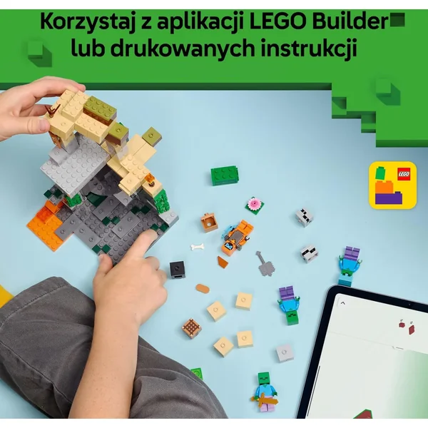 LEGO - Minecraft 21587 Zombie Dungeon baza i 4 minifigurki - zdjęcie 7