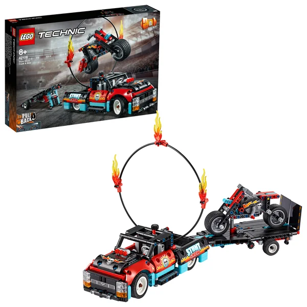 LEGO - Technic 42106 Stunt Show Truck & Bike Furgonetka i motocykl kaskader (42106) - zdjęcie 2