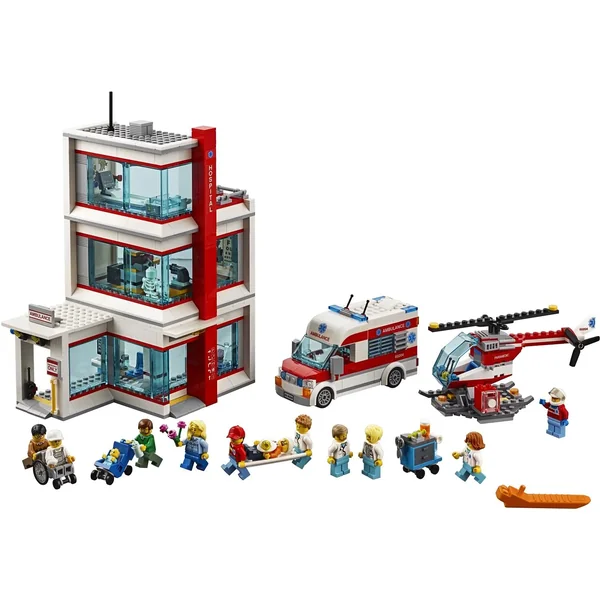 LEGO - Klocki City Zestaw Szpital Helikopter Karetka (60204) - zdjęcie 2