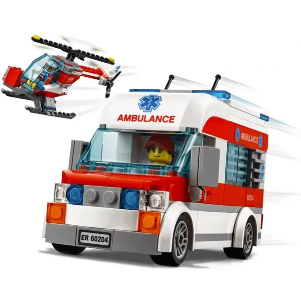 LEGO - Klocki City Zestaw Szpital Helikopter Karetka (60204) - zdjęcie 3