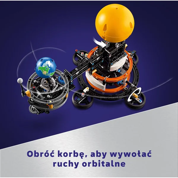 LEGO Technic - Model Układu Słonecznego 526 el. Planeta Ziemia i Księżyc na orbicie (42179) - zdjęcie 4