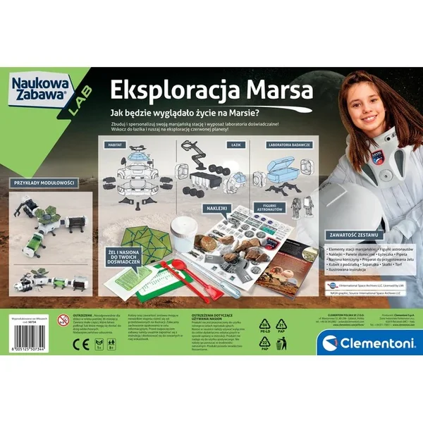 Clementoni - Zestaw edukacyjny Eksploracja Marsa z łazikiem NASA 50734 - zdjęcie 6