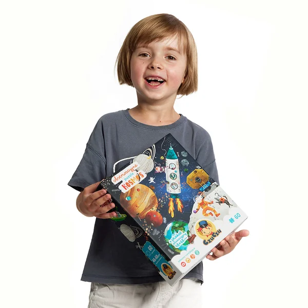 Bright Junior Media CzuCzu Puzzle Kosmos 60 el. z plakatem edukacyjnym dla dzieci 4+ - zdjęcie 4
