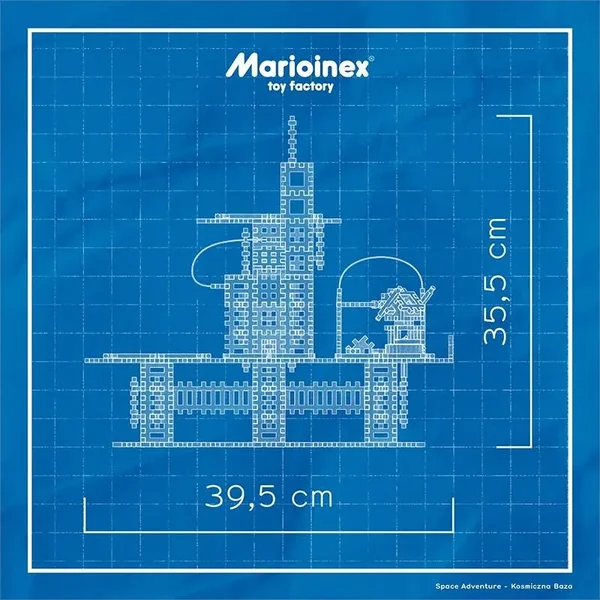 Marioinex - Klocki Mini Waffle Kosmiczna Baza 618 el (453181) - zdjęcie 2