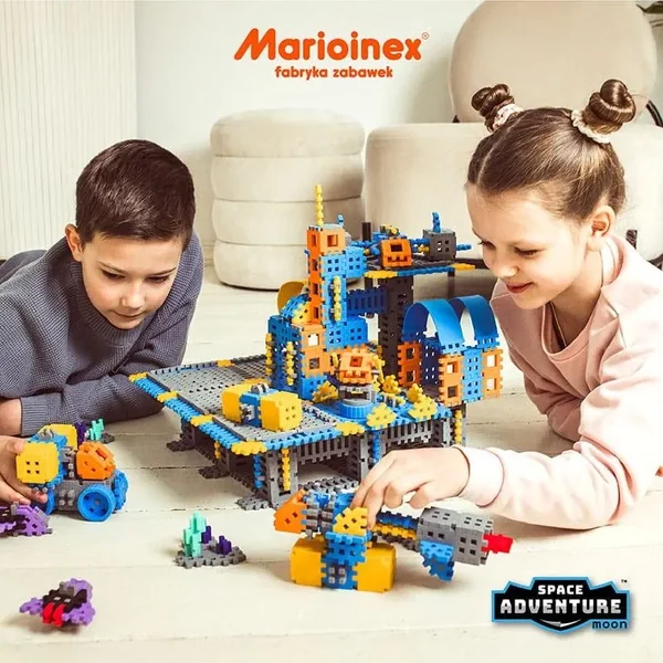 Marioinex - Klocki Mini Waffle Kosmiczna Baza 618 el (453181) - zdjęcie 4