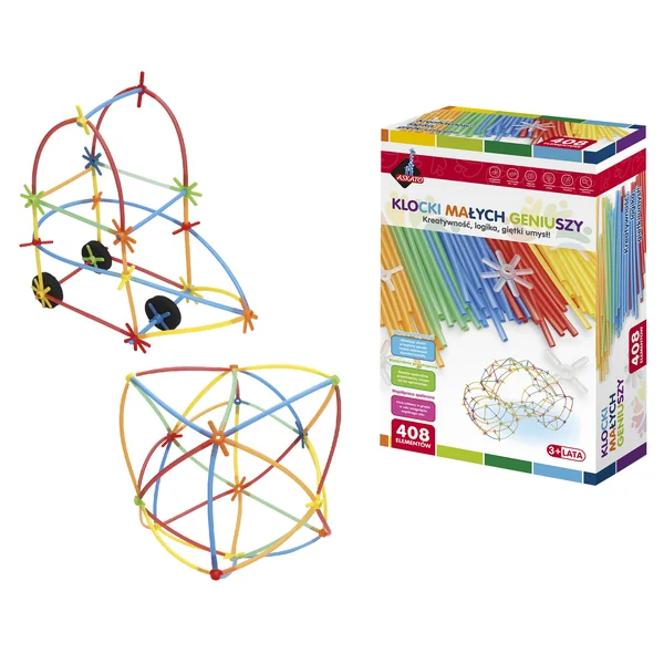 Klocki słomki MIDI 408 elementów