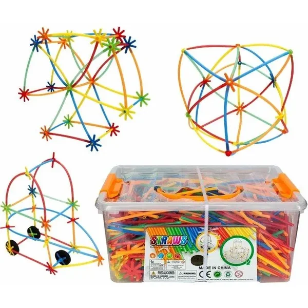 Klocki słomki MIDI 1000 elementów - zdjęcie 2