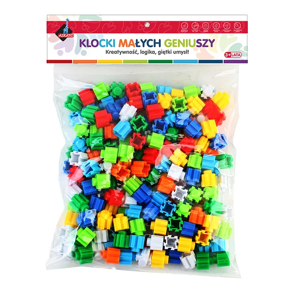 Klocki małych geniuszy 128 elementów