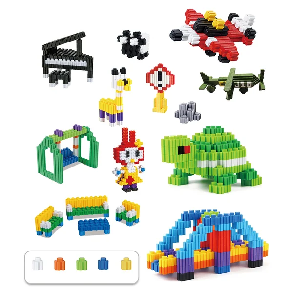 Klocki małych geniuszy 128 elementów - zdjęcie 2