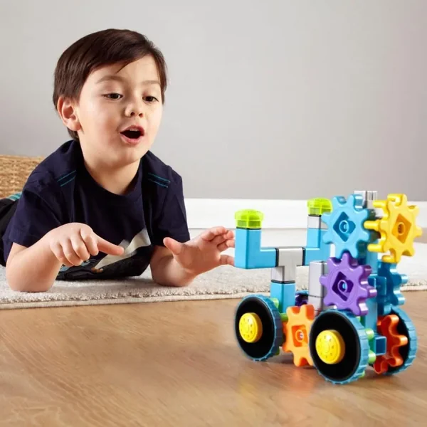 Learning Resources - Gears! Gears! Gears! Klocki Koła Zębate Łazik Kosmiczny - zdjęcie 2