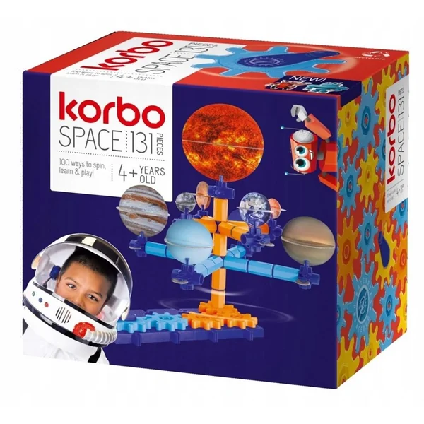 Korbo - Klocki konstrukcyjne Space 131 el. z motywem kosmosu