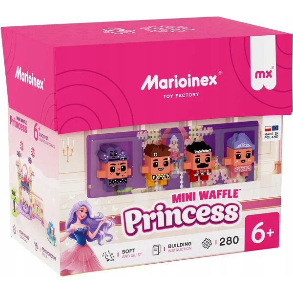 Klocki konstrukcyjne Wafle mini Księżniczka 280 elementów - zdjęcie 4
