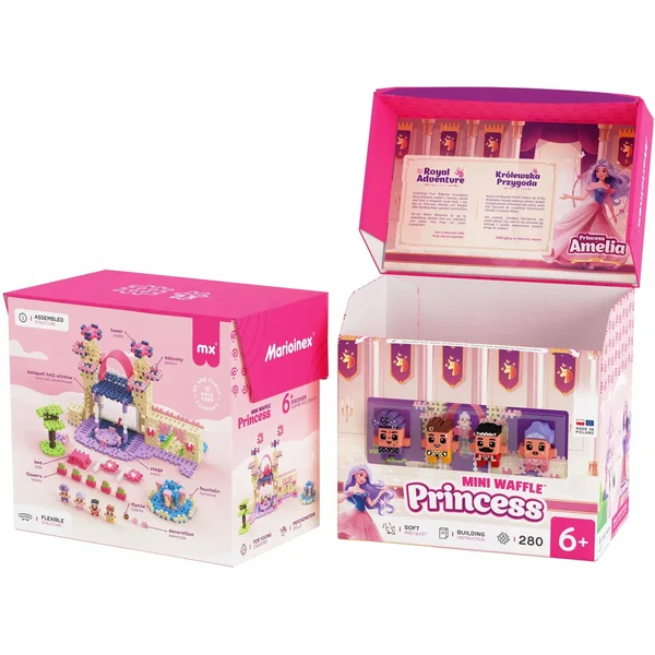 Klocki konstrukcyjne Wafle mini Księżniczka 280 elementów - zdjęcie 5
