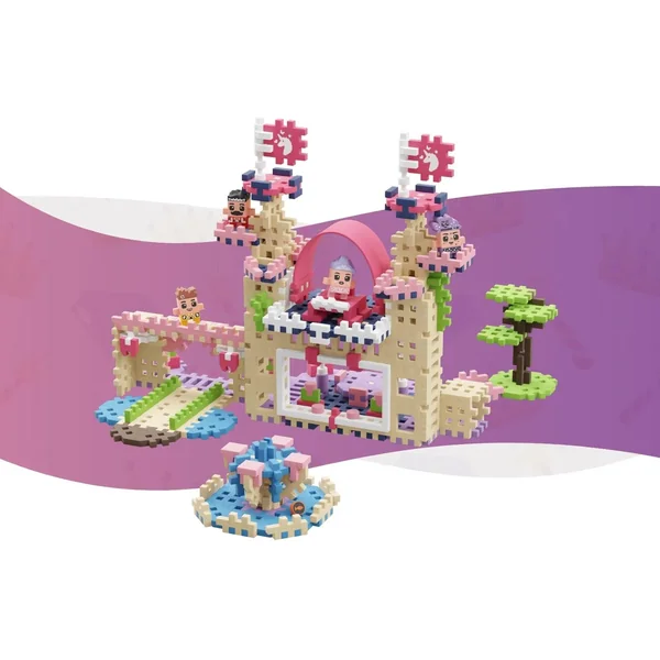 Klocki konstrukcyjne Wafle mini Księżniczka 280 elementów - zdjęcie 7