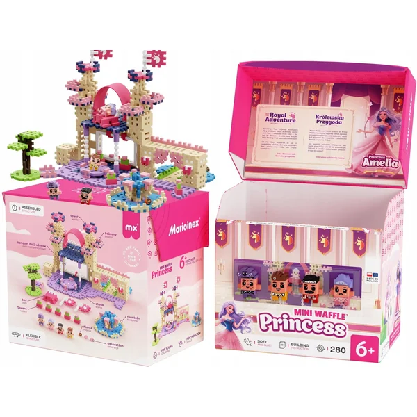 Klocki konstrukcyjne Wafle mini Księżniczka 280 elementów - zdjęcie 9