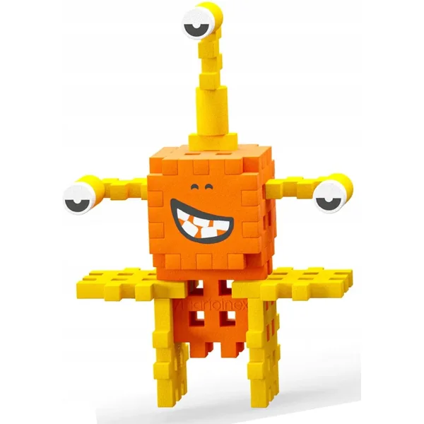 Marioinex - Klocki konstrukcyjne Waffle Mini Crazy Monsters Space Jinks 60 el - zdjęcie 3