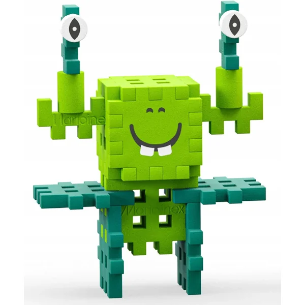 Marioinex - Klocki konstrukcyjne Waffle Mini Crazy Monsters Space Jinks 60 el - zdjęcie 4