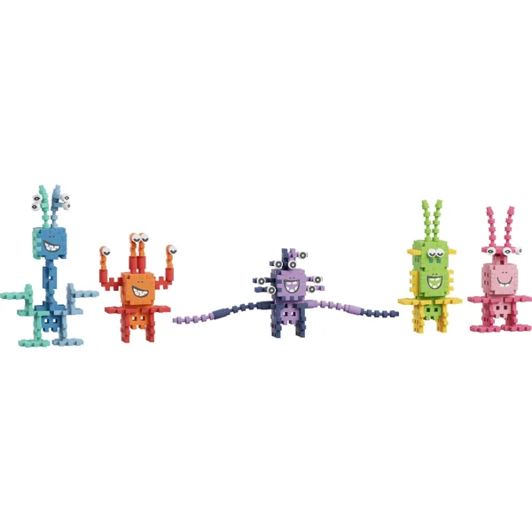 Marioinex - Klocki konstrukcyjne Wafle mini Crazy Monsters Astro Squad 148 elementów - zdjęcie 2