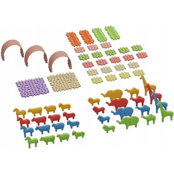 Marioinex - Klocki konstrukcyjne mini Zwierzęta 62 elementy - zdjęcie 3