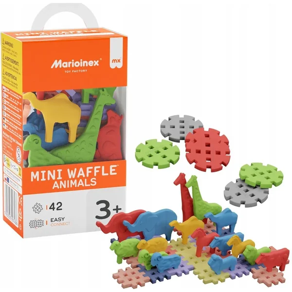 Marioinex - Klocki konstrukcyjne mini Zwierzęta 42 elementy - zdjęcie 2