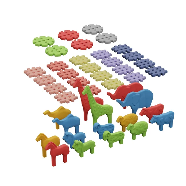 Marioinex - Klocki konstrukcyjne mini Zwierzęta 42 elementy - zdjęcie 3