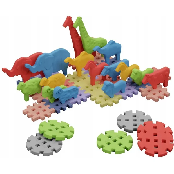 Marioinex - Klocki konstrukcyjne mini Zwierzęta 42 elementy - zdjęcie 4