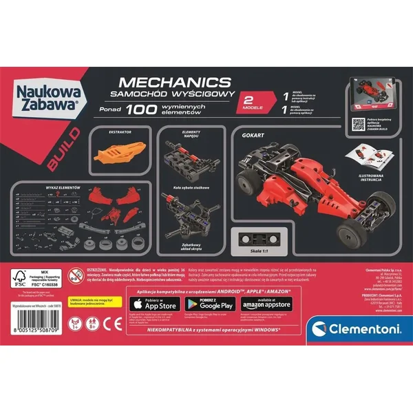 Clementoni - Laboratorium mechaniki Samochód wyścigowy (50870) - zdjęcie 9