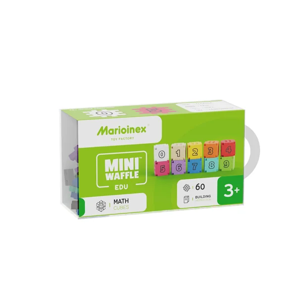 Marioinex - Klocki konstrukcyjne Wafle mini edu Kostki Matematyczne 60 elementów