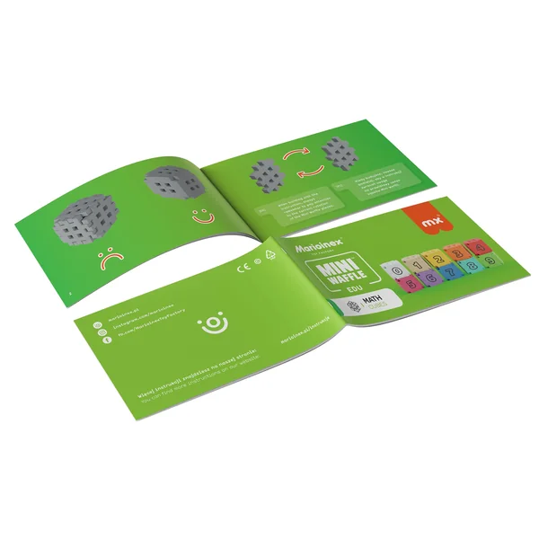 Marioinex - Klocki konstrukcyjne Wafle mini edu Kostki Matematyczne 60 elementów - zdjęcie 3