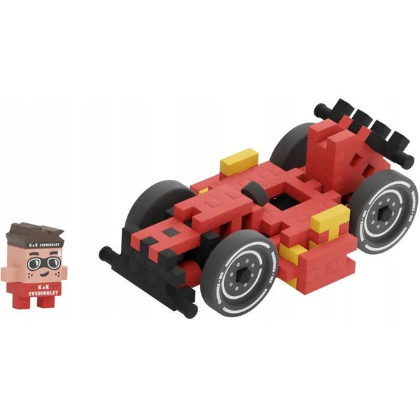 Marioinex - Klocki konstrukcyjne mini Red Race Car James 50 elementów - zdjęcie 5