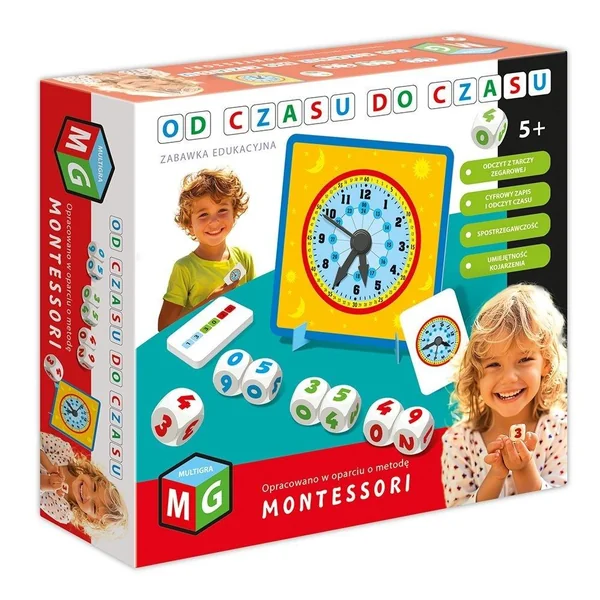 MULTIGRA - Od czasu do czasu Zegar edukacyjny Montessori (623226)