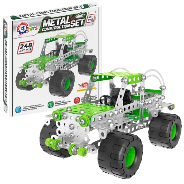 Technok - Zestaw konstrukcyjny metalowy terenówka (647247)