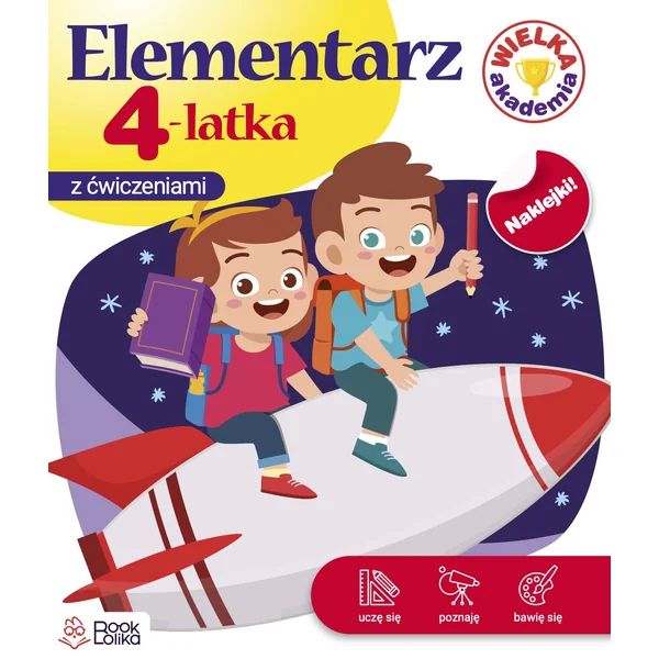 Bookolika - Wielka Akademia. Elementarz 4-latka z ćwiczeniami