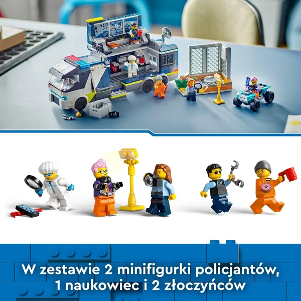 LEGO - City Policyjna ciężarówka z laboratorium kryminalnym (60418) - zdjęcie 5