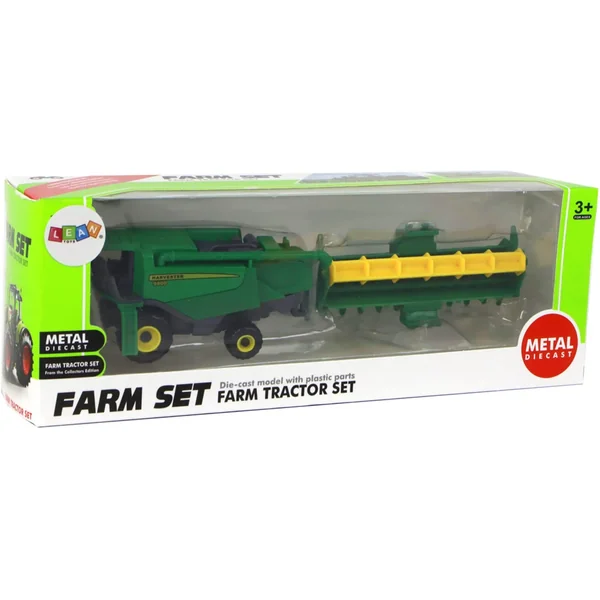 Leantoys - Kombajn aluminiowy zielony (727880)