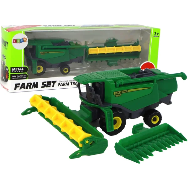 Leantoys - Kombajn aluminiowy zielony (727880) - zdjęcie 2