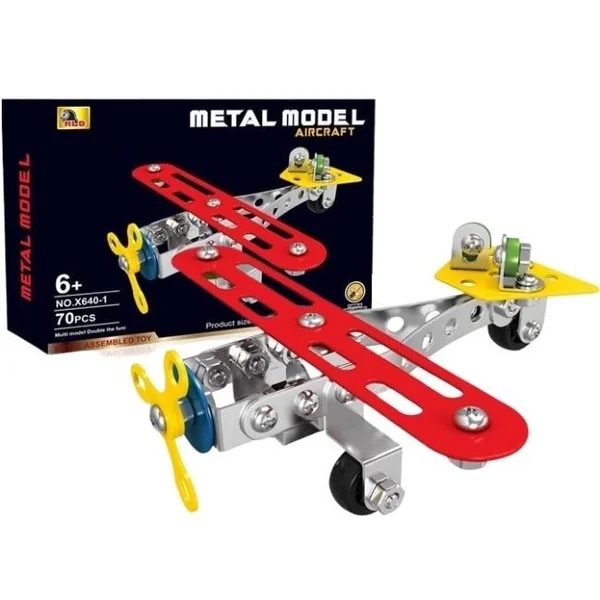 Merkpol - Klocki konstruktor metal 70 el (738463)