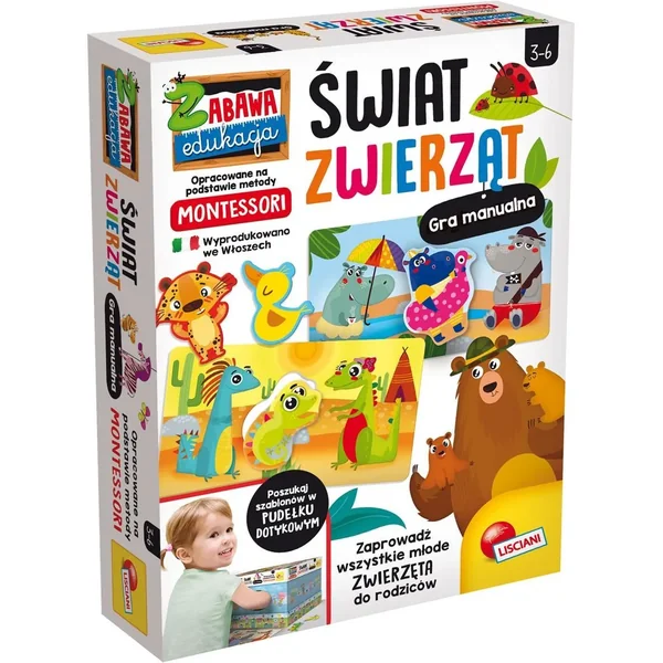 Lisciani - Montessori Świat Zwierząt (475615) - zdjęcie 2